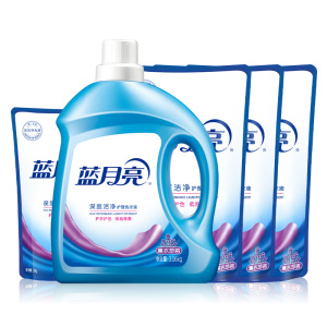 蓝月亮深层去污机洗洗衣液6.56kg组合装温和护衣低泡易冲洗