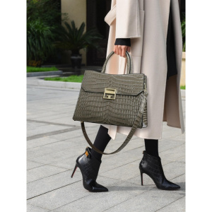 Ceba 2023新款女包鳄鱼纹高级感托特包时尚轻奢单肩包通勤斜挎包包女