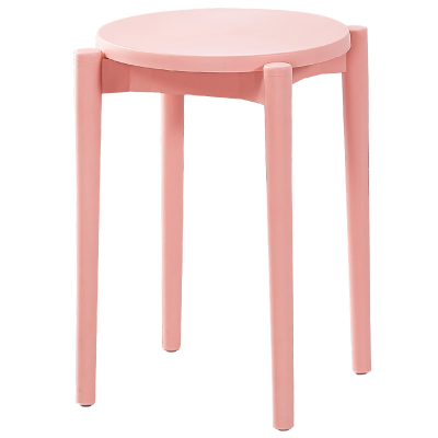 鑫环境 加厚塑料北欧圆凳塑料加厚凳子网红家用客厅备用凳板凳INS登子朔料胶凳办公椅培训椅学习椅培训椅学习椅一体成型椅凳