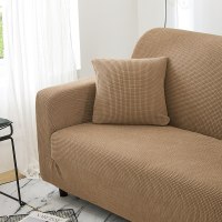 沙发套全包卍能全盖沙发罩四季沙发垫现代简约客厅通用弹力布艺 钛古咖 XL[四人位长235-300cm以内]