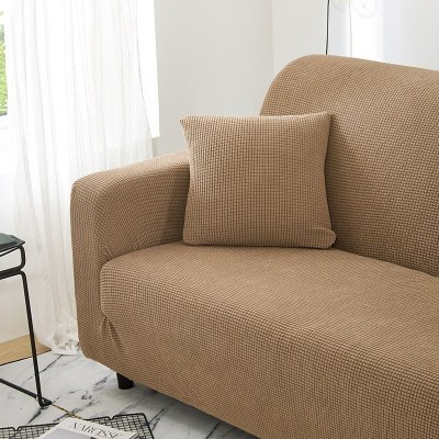 沙发套全包卍能全盖沙发罩四季沙发垫现代简约客厅通用弹力布艺 钛古咖 XL[四人位长235-300cm以内]