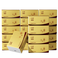 织梦 超韧可湿水抽取式纸面巾4层40抽*20包原生木浆抽纸纸巾实惠装餐巾纸家庭装纸抽卫生纸家用母婴可用 20包装