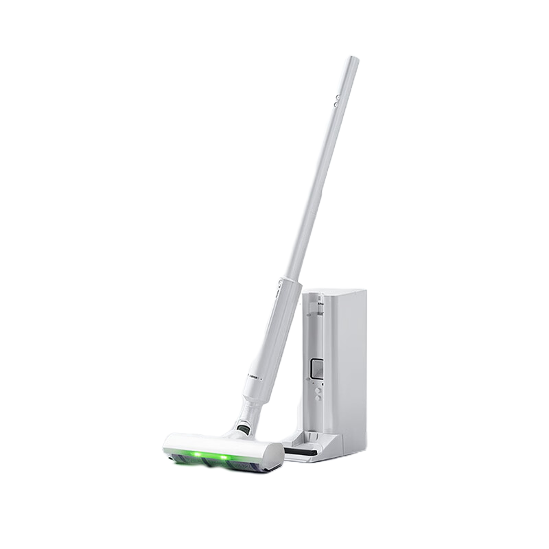 松下(Panasonic)Xtra零零吸无线吸尘器自动集尘家用大吸力手持绿光照显尘吸猫毛除尘MC-KAX1W