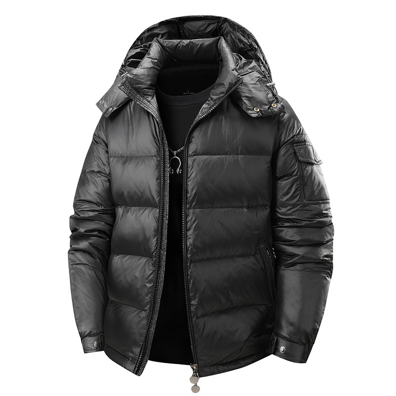 羽绒服男女同款冬季纯色潮牌连帽百搭时尚休闲青年面包服男装外套
