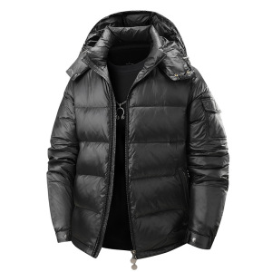 羽绒服男女同款冬季纯色潮牌连帽百搭时尚休闲青年面包服男装外套