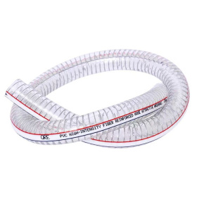 鑫迈凯斯 PVC透明钢丝软管 透明塑料管 内径64mm[2.5寸]壁厚4.0mm 米