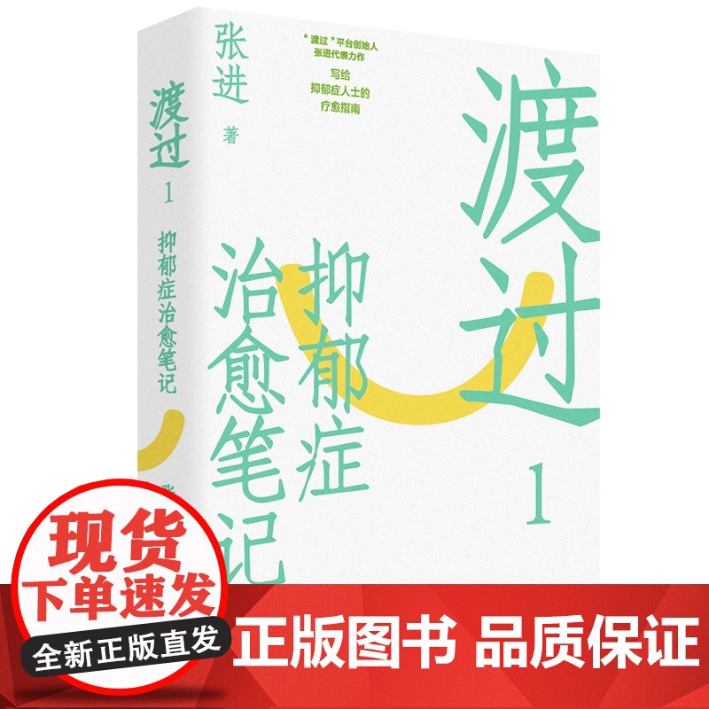 渡过1:抑郁症治愈笔记 张进 著 写给抑郁症人士的疗愈指南理解预防抑郁舒缓情绪走出阴霾情绪自控 社会科学心理学书籍