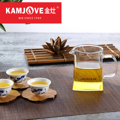 KAMJOVE/金灶 玻璃茶漏茶滤 GO-31 耐热玻璃公道杯 加厚玻璃分茶器 泡茶器公杯 玻璃壶 茶海茶道功夫茶具配件