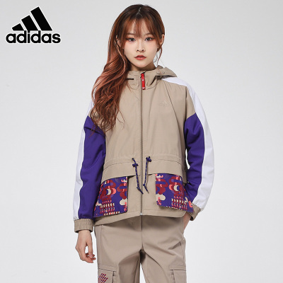 adidas阿迪达斯外套女装2021春季新款牛年新年款运动服夹克GP0611