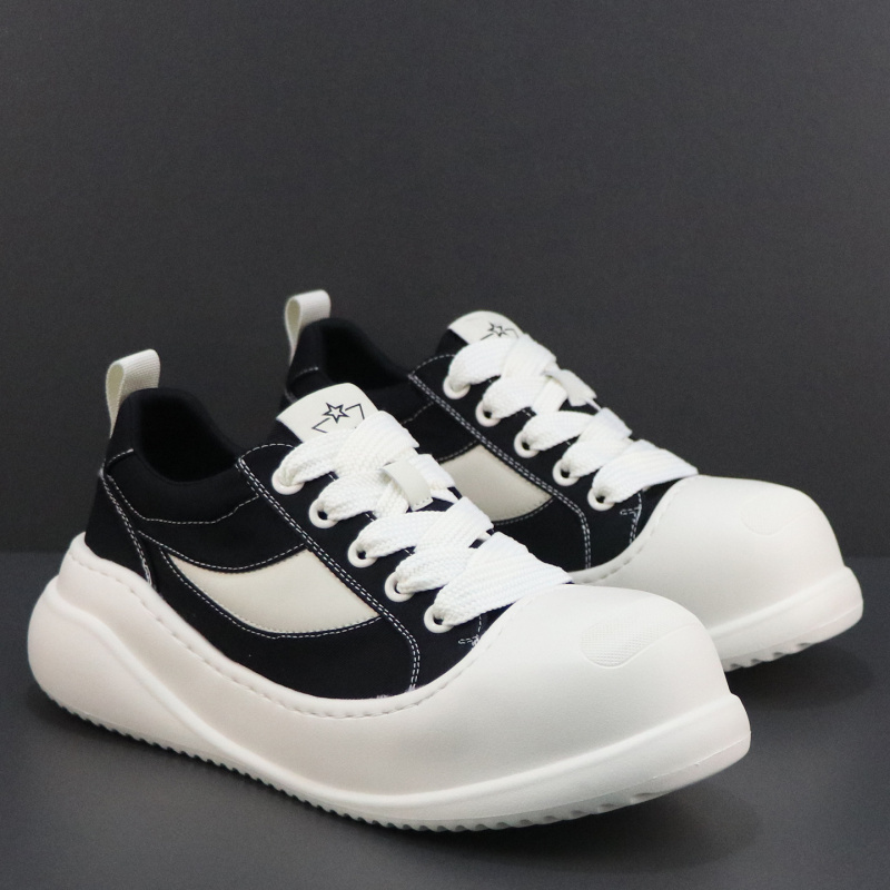 时尚男鞋2026春季新款透气厚底帆布鞋青年学生百搭休闲轻便板鞋男