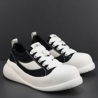 时尚男鞋2026春季新款透气厚底帆布鞋青年学生百搭休闲轻便板鞋男