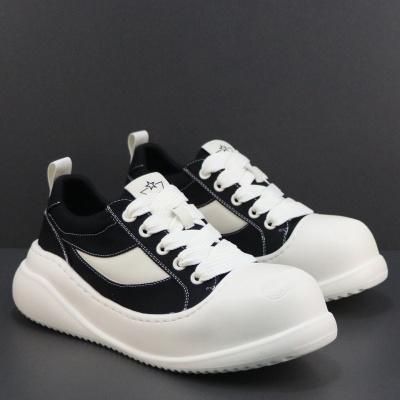 时尚男鞋2026春季新款透气厚底帆布鞋青年学生百搭休闲轻便板鞋男