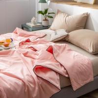 美帮汇素色全棉夏被全棉色简约空调被春秋夏凉被学生宿舍单双人薄被芯