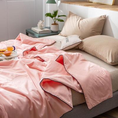 美帮汇素色全棉夏被全棉色简约空调被春秋夏凉被学生宿舍单双人薄被芯