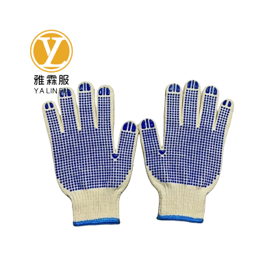 雅霖服 黄金棉点珠手套YLFHJ98 双