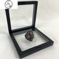 JiMi红宝石镶钻戒指男高级感单身戒小众蛇骷髅钛钢食指环戒潮牌