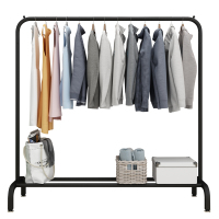 美帮汇室内挂衣架落地卧室晾衣杆家用晾衣架折叠简易凉衣架单杆式衣服架