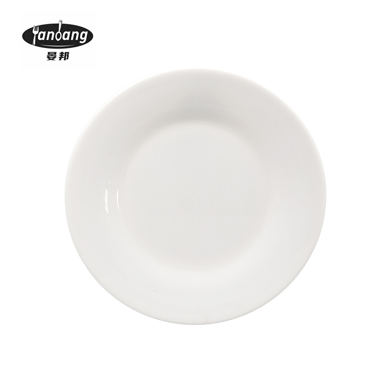 晏邦 密胺餐具 平盘 6寸 直径150*15mm 1个