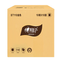 心相印卷纸原生木浆有芯卷纸恒金系列110克*100卷BT110