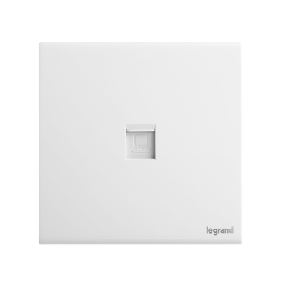 罗格朗/LEGRAND 明装薄款插座 明智Plus系列超五类电脑插座 个