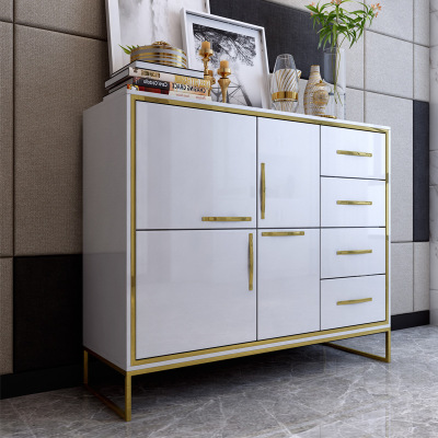 原创设计烤漆简约现代厅柜鞋柜餐边柜后现代轻奢客厅隔断酒水柜