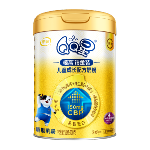 伊利(YILI)QQ星榛高铂金儿童奶粉(3-12岁)700g*1罐(新旧包装随机发货)
