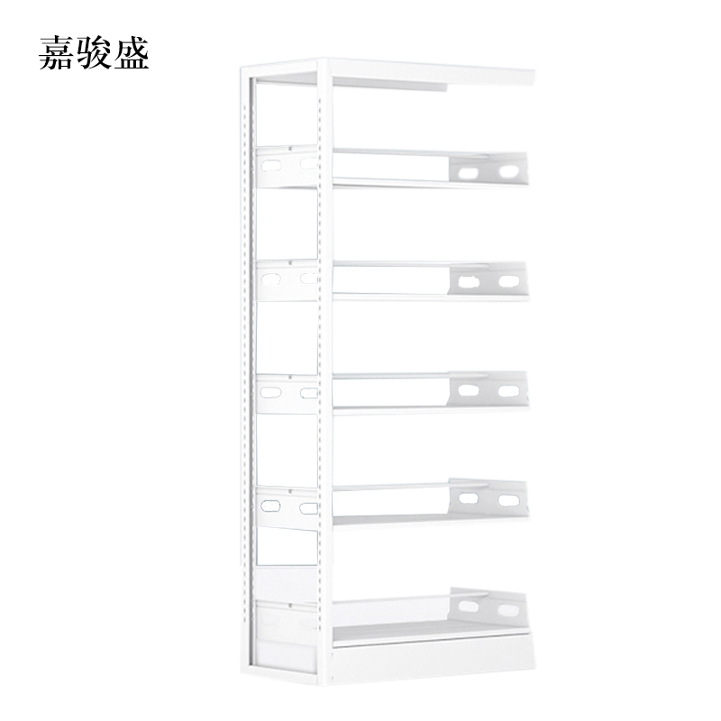 嘉骏盛图书馆书架阅览室货架资料档案架钢制书架单面五层副架