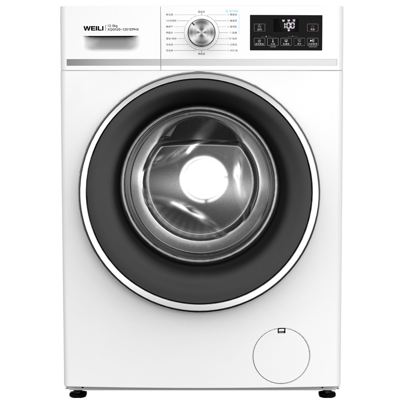 威力12公斤全自动滚筒洗衣机洗烘一体机家用大容量只能高温除菌筒自洁一级能效以旧换新XQG120-1261DPHX白
