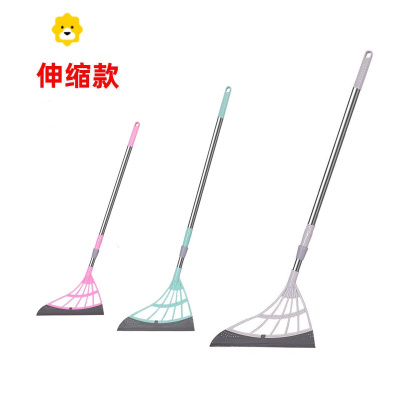 硅胶扫把套装新款魔法术除毛全新能干湿两用无尘刮刀清洁年头发的 JING PING扫帚