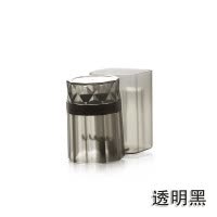 网红透明单人牙刷架 免打孔家用 卫生间浴室壁挂式无痕胶漱口杯 三维工匠 透明白两个