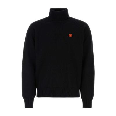 高田贤三(Kenzo)羊毛高领毛衣男修身显瘦保暖长袖套头运动卫衣