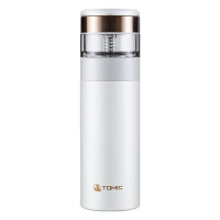 特美刻(TOMIC)商务保温杯男瓷化内胆茶水分离泡茶杯便携水杯子特美赢杯