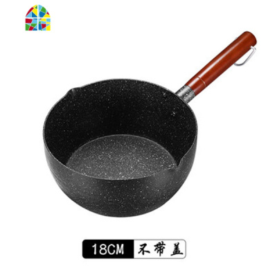 日式雪平锅煮面锅婴儿奶锅泡面锅不粘锅家用宝宝辅食锅汤锅 FENGHOU 麦饭石复底不沾款20CM