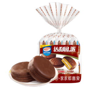 达利园巧克力派早餐食品小面包夹心蛋糕点心零食260g*2袋