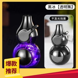 网红指尖旋转陀螺发光葫芦打火机防风充气解压创意个性耐用送男友