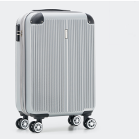 爱华仕时尚行李箱男女拉杆箱20寸登机旅行箱24寸密码箱大容量 6623 OCX6770-24银色 20寸[无侧把手]