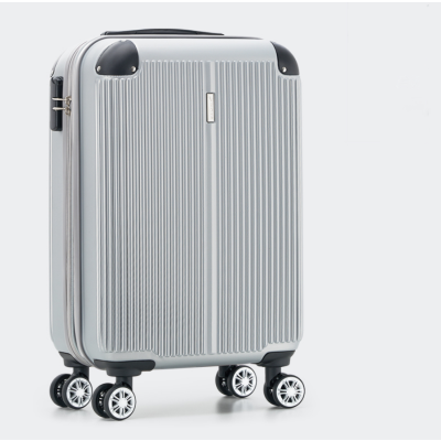 爱华仕时尚行李箱男女拉杆箱20寸登机旅行箱24寸密码箱大容量 6623 OCX6770-24银色 20寸[无侧把手]