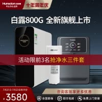 汉斯顿/Hunsdon净水器家用直饮自来水过滤厨房净化反渗透ro净水机800G大通量白露2L/min直饮出水