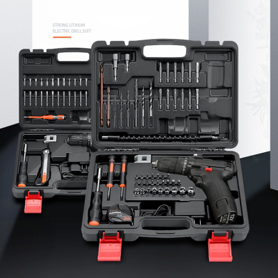 无刷电钻电动螺丝刀充电式工具大全套装法耐多功能家用螺丝批起子改锥