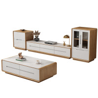 域赢电视柜岩板柜面小户型简约现代客厅家用收纳储物柜1.8米矮柜