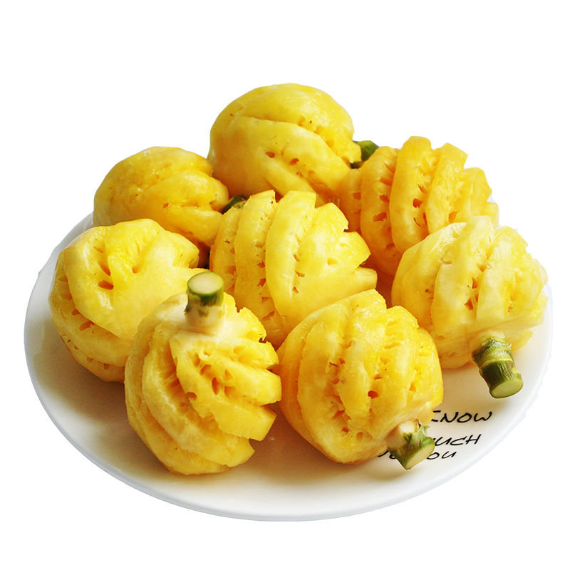 [顺丰空运]泰国小菠萝 新鲜去皮削皮小菠萝2斤装(单果70-125g) 2斤装8
