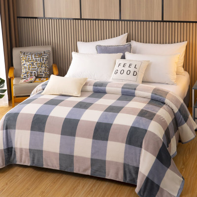 蓝若亭 法兰绒毛毯云绒四季盖毯 罗德180*200cm/条