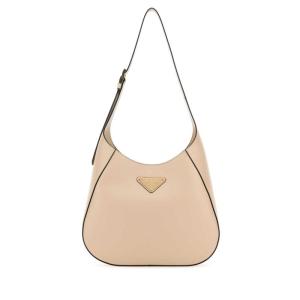 普拉达(PRADA)女士牛皮肩背包百搭精致金色五金休闲通勤单肩斜挎 PINK