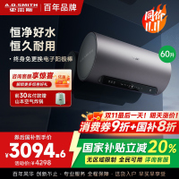 AO史密斯60升电热水器 国家补贴 金圭内胆 双棒分离速热 免换镁棒 免清洗 E60ED8