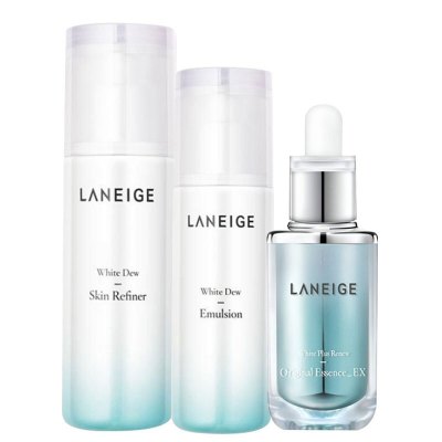 兰芝(Laneige)臻白修护女士面部护肤套装礼盒淡化斑点提亮肤色(水+乳+精华)