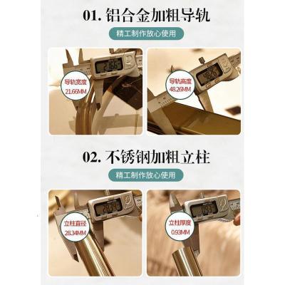 美帮汇豪华蚊帐u型导轨1.5m1.8公主风床幔遮光家用床帘卧室2米落地纹账