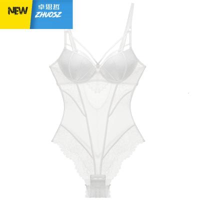 女人的秘密下厚上薄塑身连体衣聚拢丰胸性感蕾丝塑身衣卓思哲