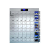 阿拉贡不锈钢员工食堂消毒餐厅紫外线高温餐盘餐具柜多格饭盒储物柜63门碗柜 紫外线消毒+高温热风循环