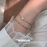 925纯银蝴蝶花朵编织手链女手环手饰气质创意新款高级感潮送女朋友老婆情人节七夕生日礼物