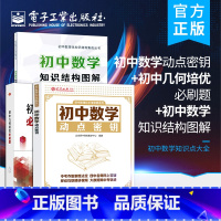 [正版]全3本初中数学动点密钥+初中几何培优必刷题+初中数学知识结构图解 第2版 初中数学知识点大全 初中数学复习教程书